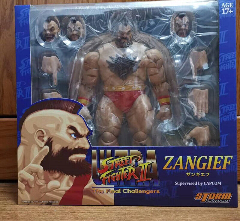 Storm Toys Zangief Street Fighter II 1/12 Action Figure Model Red 7'' Stock