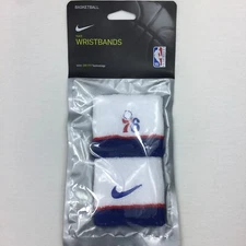 Nike Philadelphia 76ERS Wristband Team Issue White Basketball DriFit