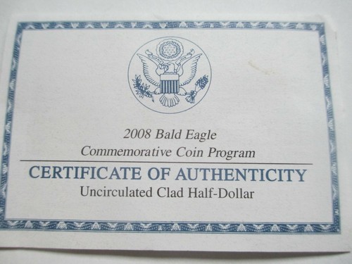 2008-S US Bald Eagle half dollar BU & 2008-S US Bald Eagle half dollar PROOF - Picture 3 of 6