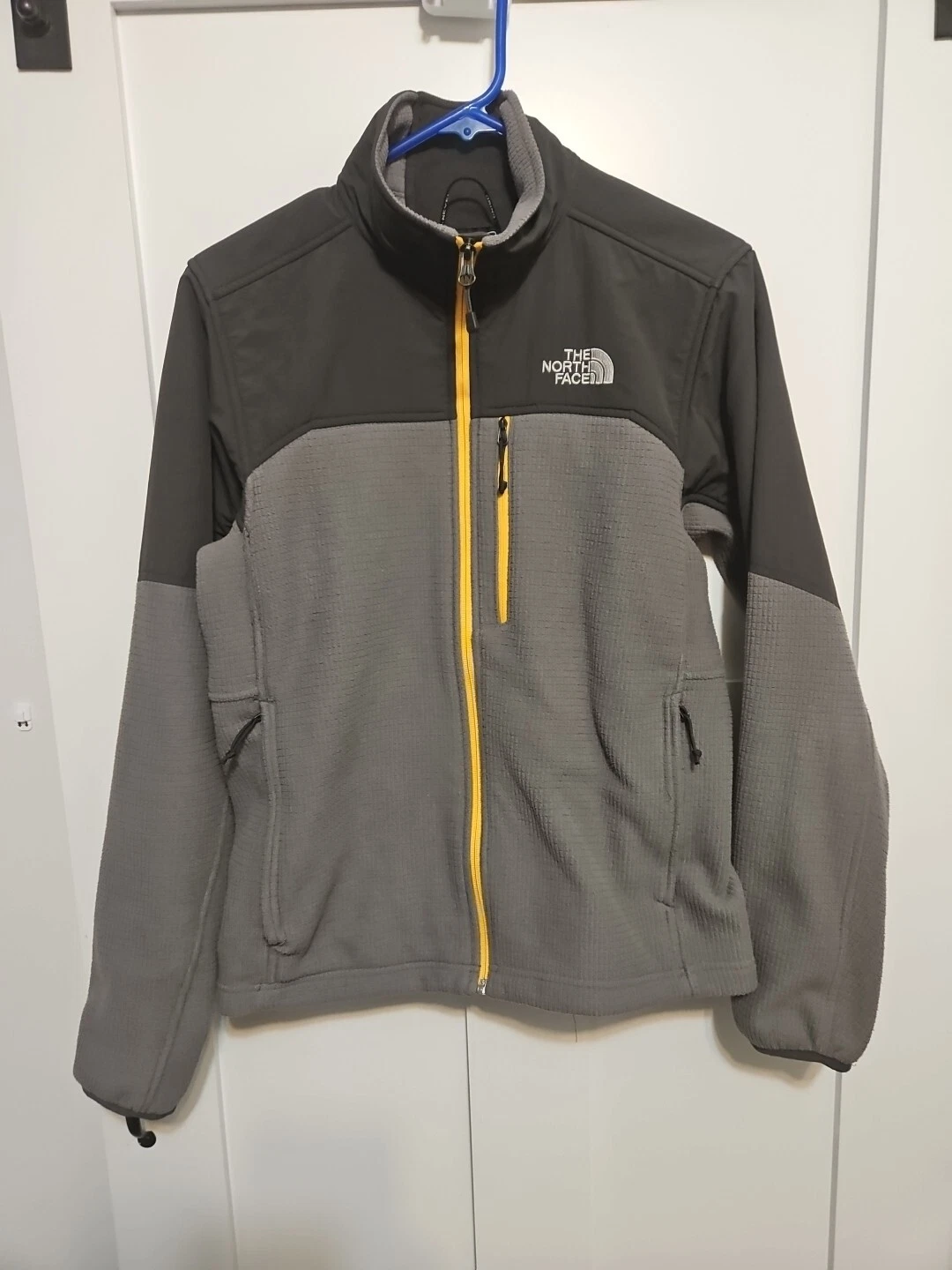north-face zip fleece honey comb jacket