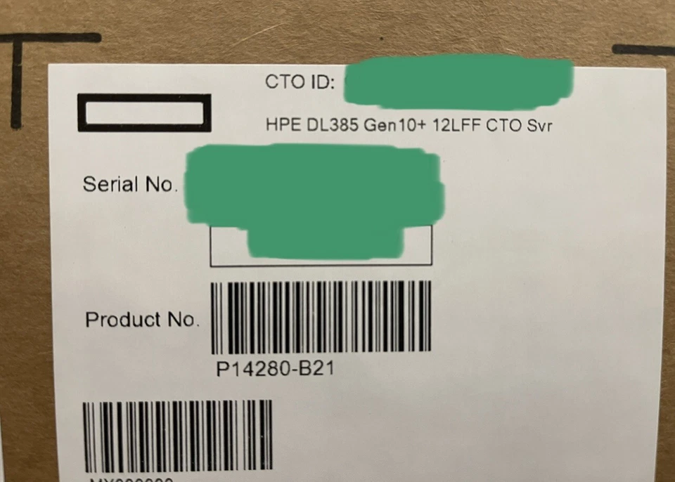 HPE DL385 Gen10+Plus 12x LFF Two AMD EPYC 7272 64GB 2x 1600W 10GbE 25GbE P816i-a - Image 2 of 4