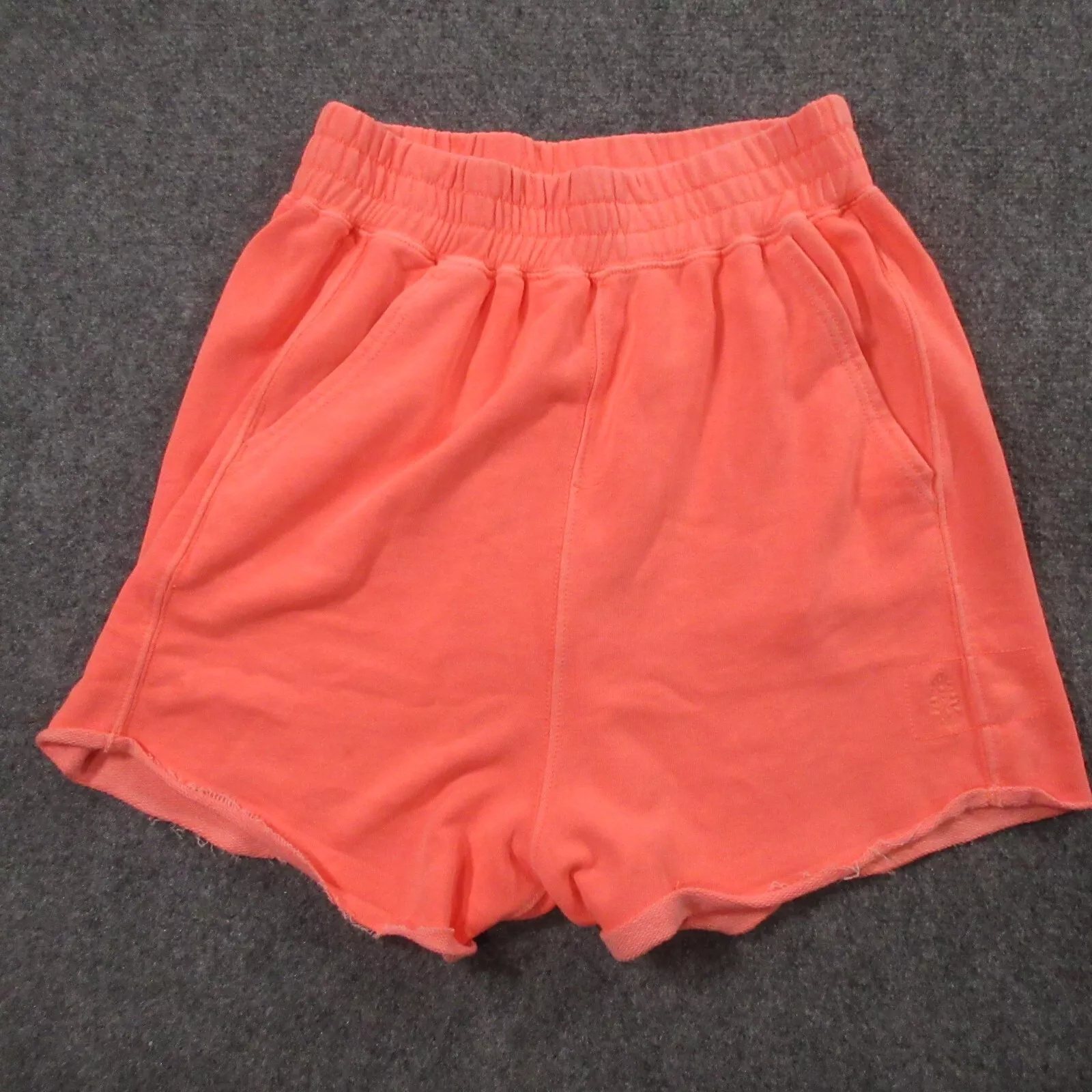free-people-movement sweats cutoffs casual boxy neon shorts