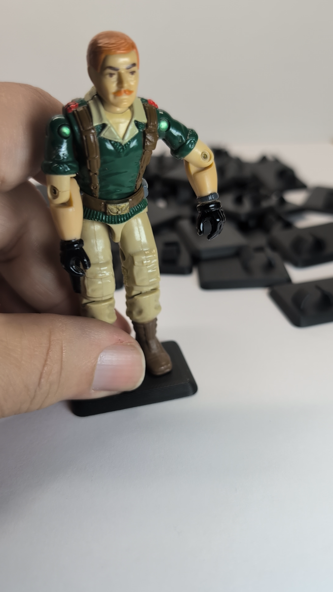 50 Supporti Stampati In 3D Per Figurine GI Joe 3,75'' - Slip Personalizzati