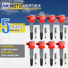 8PCS Ignition Coil & Iridium Spark Plug for Porsche Cayenne Panamera 4.8L USA
