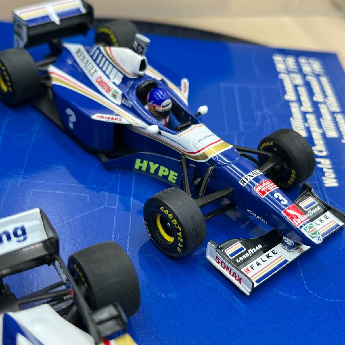 MINICHAMPS 1/43 Williams FW18 FW19 Hill Villeneuve World MINICHAMPS 1/43 Williams FW18 FW19 Hill Villeneuve World