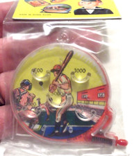 VTG Mini PINBALL Pocket Travel "Lucky Ball Game" BASEBALL Hong Kong NIP NOS 2"