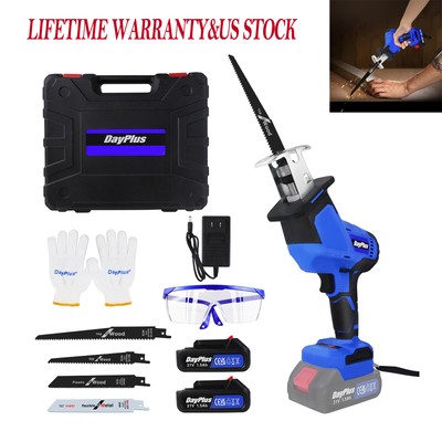 ELECTRIC CORDLESS RECIPROCATING 21V BATTERY SAW WOOD METAL PVC CUTTER HANDHELD