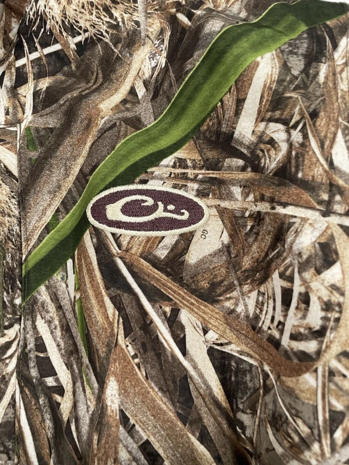 drake 1/4 zip size 10 mossy oaks blades camo pullover youth SI37 - Image 2 of 4