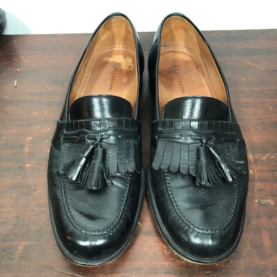 Magnanni Mens Dress Loafers Shoes Sz 11 M Black Leather  display picture 3