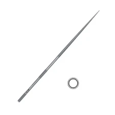 Grobet Swiss Type Needle File Round Cut 2 (160mm) Jewelry Metalsmith Tool