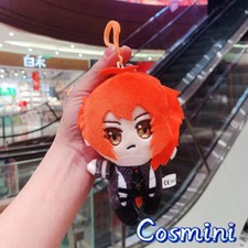 15cm Genshin Impact Diluc Plush Doll Keychain Pendant Toy Plushie Anime Game