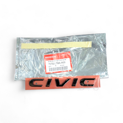 2015-2021 Honda CIVIC FC FK Sedan Rear Logo Emblem Badge