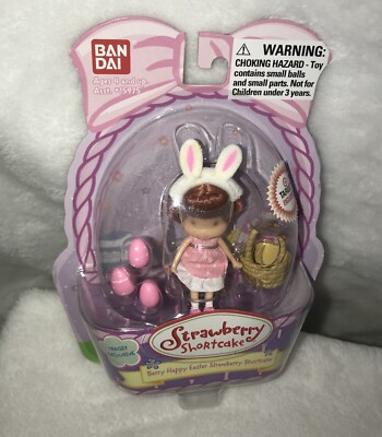 New 2003 Strawberry Shortcake Berry Happy Easter Mini Doll Target Exc *READ