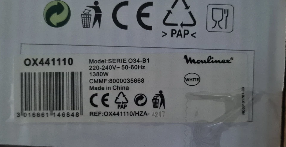 Moulinex Optimo 0X441110 19 Liter - Bild 4 von 4