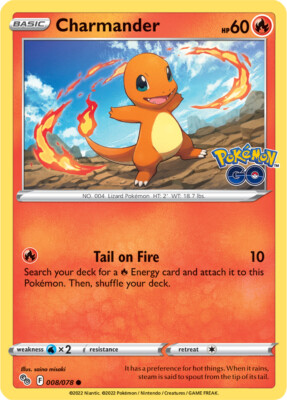 charmander pokemon go card price TCG: Pokemon Pin Collection (30) This Pokemon does 10 damage to itself. 4x Charmander 008/078 Pokemon Go
