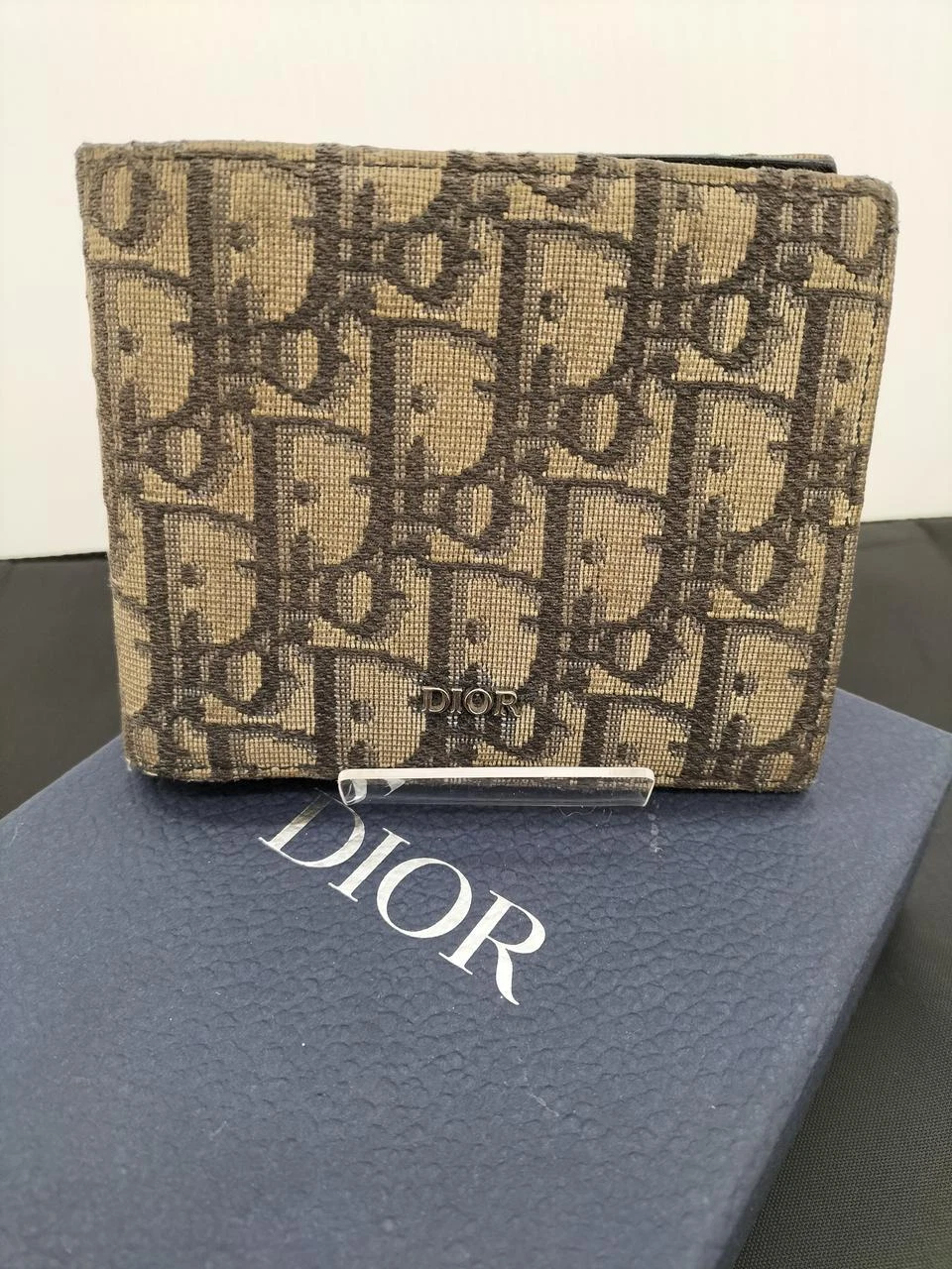 Portefeuille de cartes Christian Dior bi pli 4,5 pouces