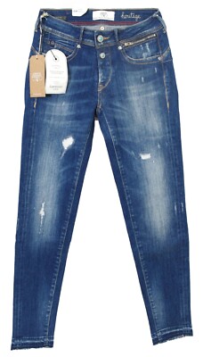 Le Temps des Cerises Damen Jeans Pulp Slim Fit Ceiba 7/8th Destroy Gr. 24