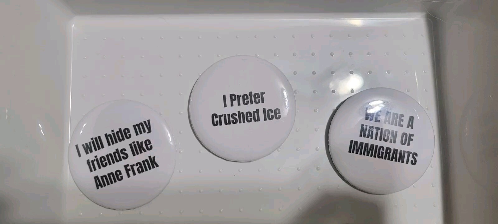 Immigration Deportation 3-Pack Buttons (2.25 inches) - Trump Protest March