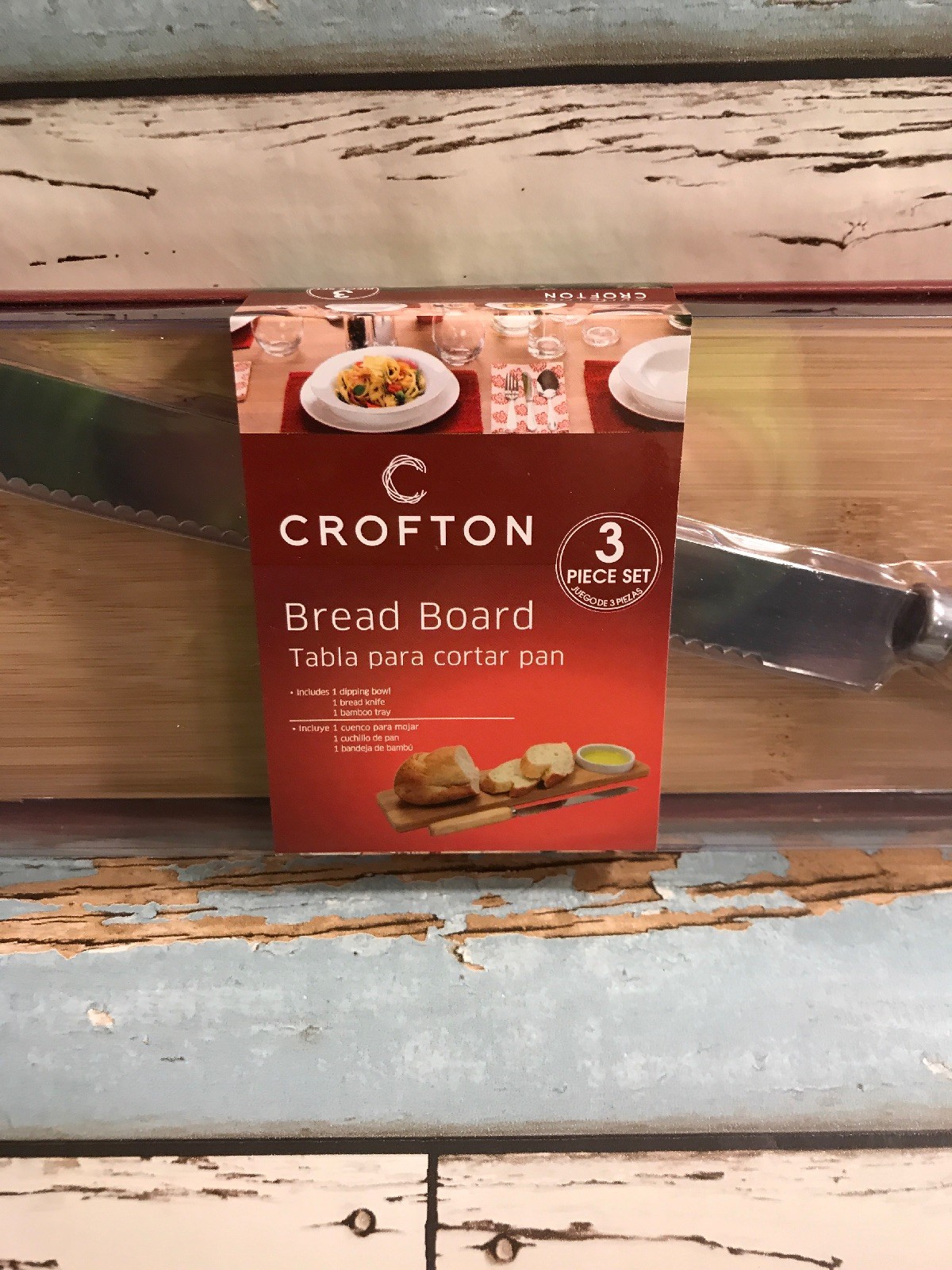 NIB New Crofton Bread Cutting Board 3 Piece Set eBay