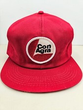 Vintage USA MADE K Products Con Agra Patch Trucker Hat Snapback Dad Cap