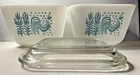 Vintage Pyrex Amish 501 Butterprint 2 Refrigerator Dishes 1 1/2 Cup One Cover