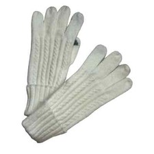 Hat Attack Cable Knit Touch Screen Glove New Ivory