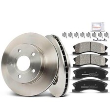 BESTPRICE Set freni asse posteriore incl. dischi freno 305 mm completi + 2x pinza freno e pastiglie freno posteriori, compatibile con JEEP GRAND CHEROKEE II (WJ, WG