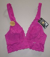 WACOAL 30 811205 Wild Aster Purple Floral Halo Lace Soft Cup Wire Free Bra