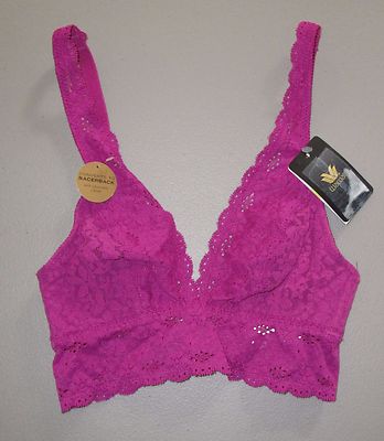 WACOAL~30~811205~Wild Aster Purple Floral Halo Lace Soft Cup Wire Free Bra