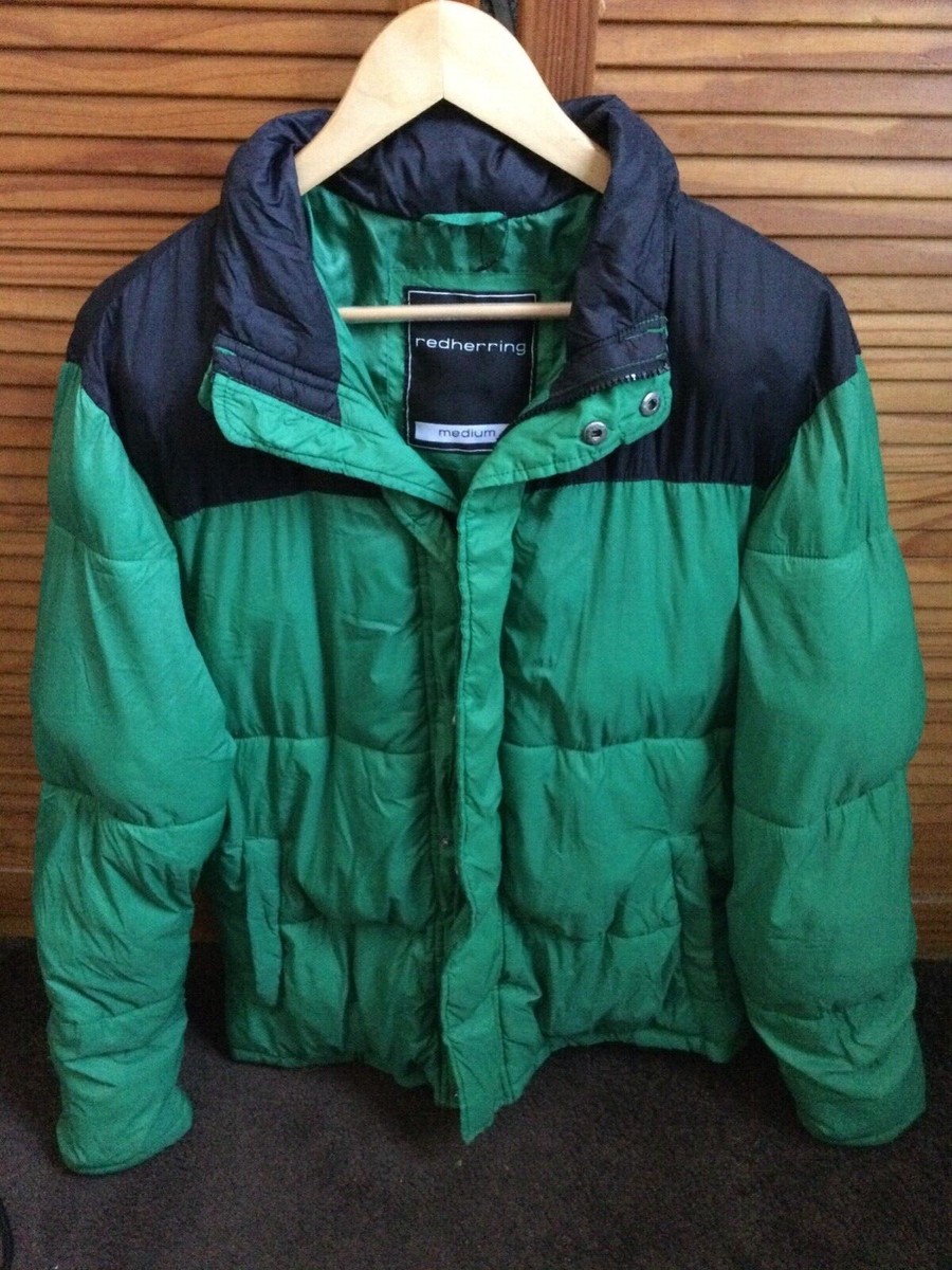 Debenhams Redherring Mens Green Padded Coat- Worn once UK