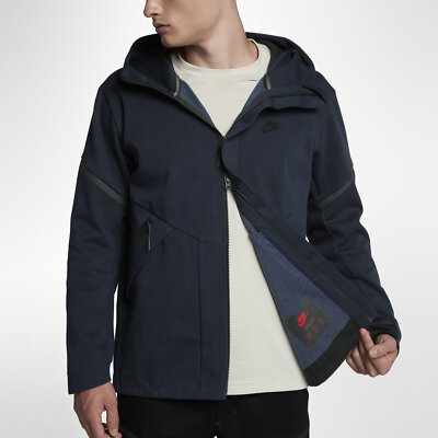 Nike Tech Fleece Repel Windrunner Jacket - SMALL - 867658-451 Navy