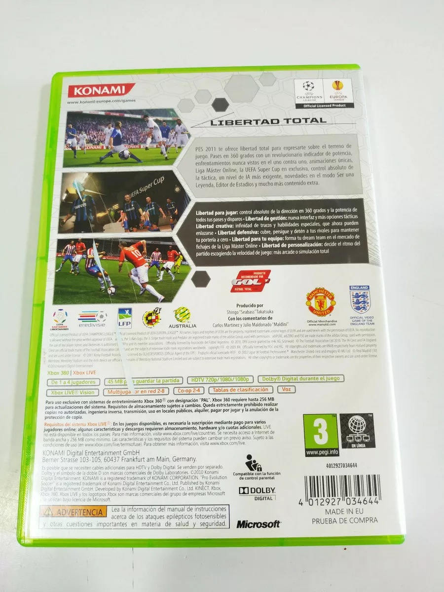 Pro Evolution Soccer Pes 2011 Classics (Football) Xbox 360 Konami