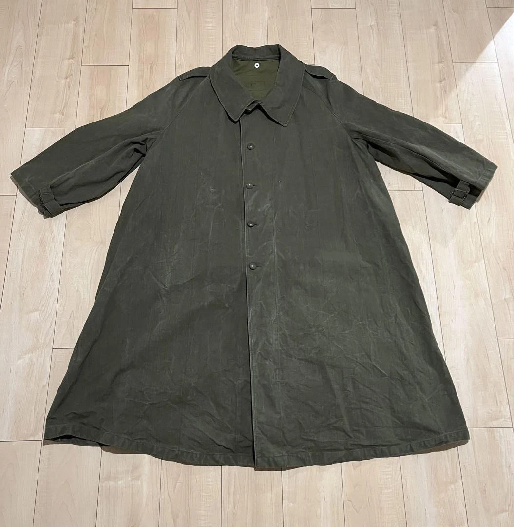 Rare 40's French military motorcycle coat M35 SIZE: 6 XL(LL)