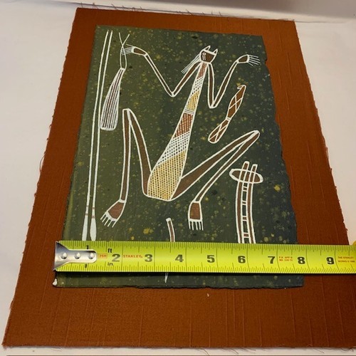 Pintura artística aborigen australiana de colección Injalak papel MIMI Andy Wood Kunwinjku - Imagen 11 de 23