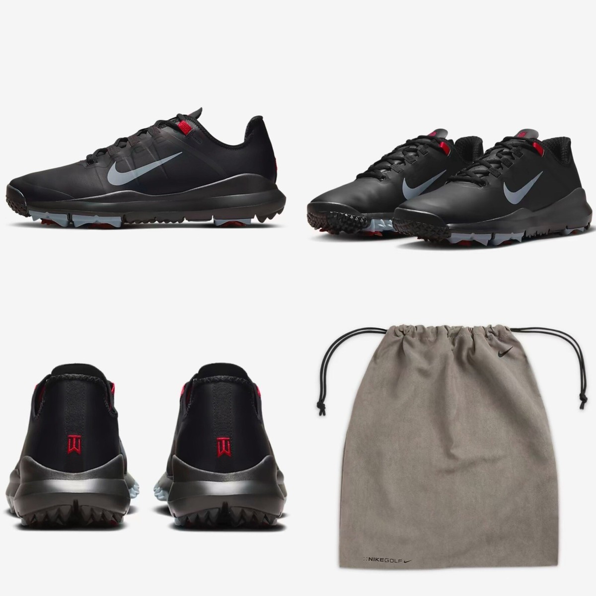 Size 9.5 Nike Tiger Woods TW '13 Golf Shoes “Black Stealth Size 9.5 Nike Tiger Woods TW '13 Golf Shoes “Black Stealth