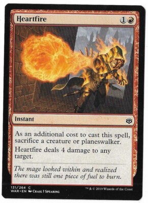 MTG Heartfire War of the Spark (WAR) Common Magic Card #131 Unplayed | eBay