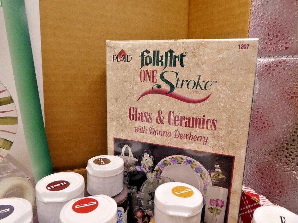 Donna Dewberry's Plaid Glorious Glass & Ceramic One Stroke Paint Kit  by Plaid - Image 4 of 4