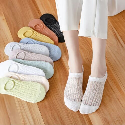 Non-slip Shallow Mouth Boat Socks Cotton Solid Color Sock - Photo 1/16