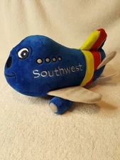 Southwest Airlines Airplane Plane Plush Stuffed Toy Multicolor 8" Blue Darin