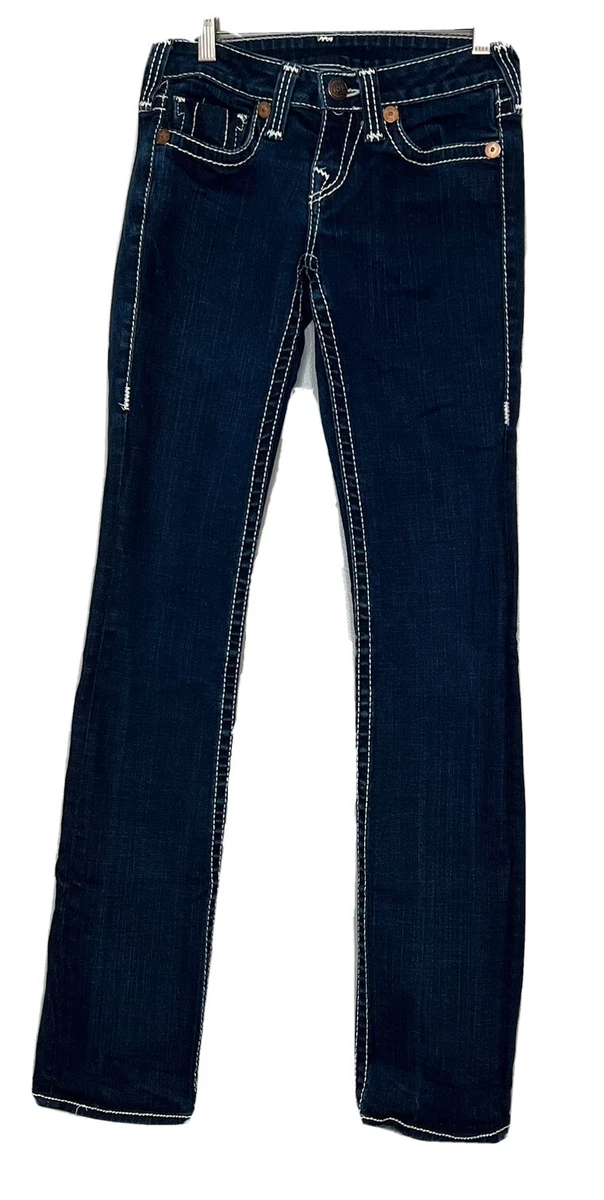 Womens jeans with store thick white stitching