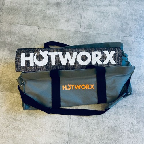Hotworx Yoga Mat Brown Hemp Fiber 72" x 24" Mat for Hot Yoga and Gray Carry Case eBay