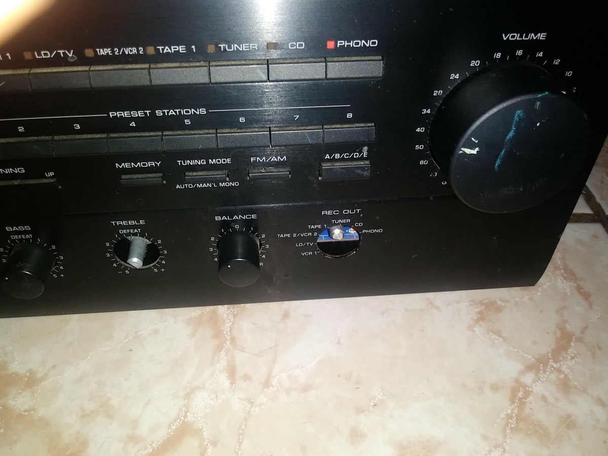 1993 Yamaha Model RX-V870 Natural Sound Stereo Receiver, for parts