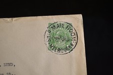 1931 Ships Mail Room Melbourne Australia Cancel on COVER