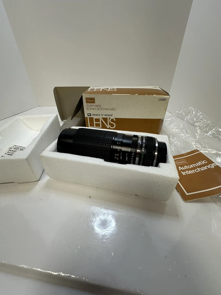 Sears Zoom Lens 80mm-200mm f:40 Pentax “K” Mount Lens 373757 - Image 4 of 4