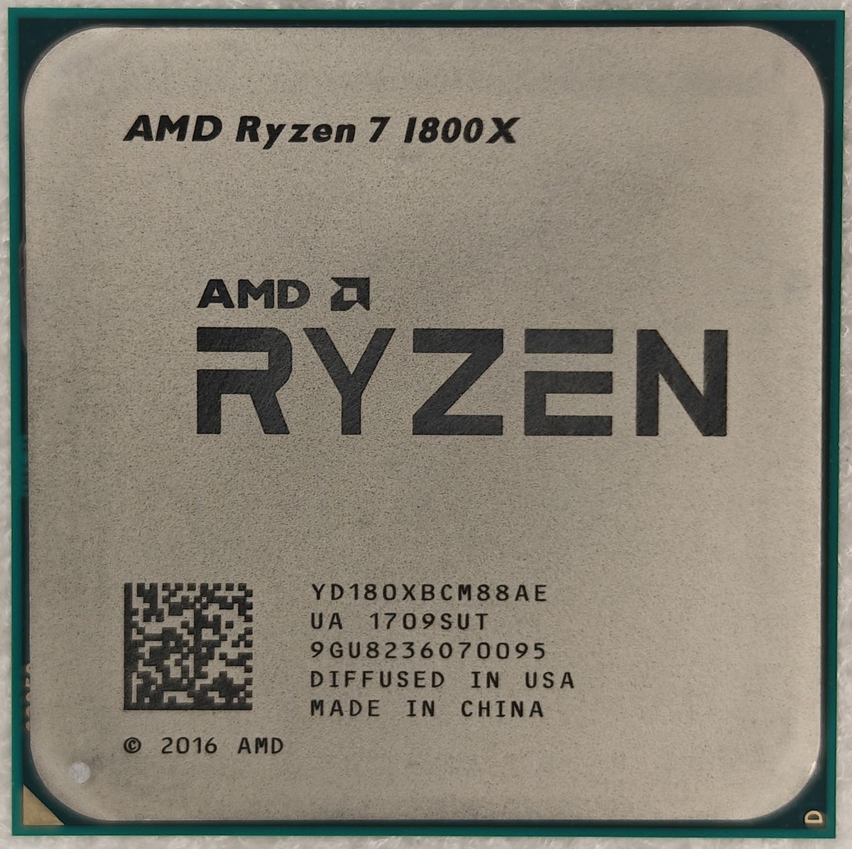 AMD Ryzen 7 1800X Octa Core ''Summit Ridge'' Processor 3.6-4.0 GHz