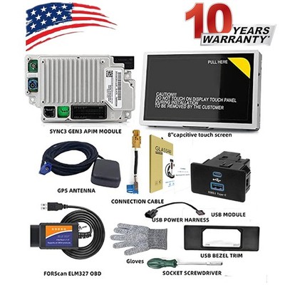 Factory SYNC 2 to SYNC 3 3.4 Upgrade Carplay Fit for Ford Sync3 USA GPS HD New