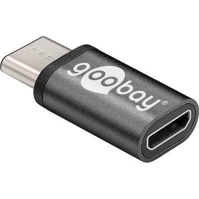 Goobay 56635 USB-C-Adapter USB 2.0 micro B-Buchse Schwarz