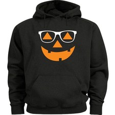 Funny Halloween Pumpkin Face Hoodie Sweatshirt Jack o Lantern Face Sweater Shirt