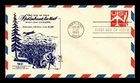 US COVER AIR MAIL 7C RED EMBOSSED ENVELOPE FDC PORTLAND OREGON APS CONVENTION