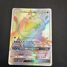 2017 Pokemon Wishiwashi GX 151/145 Rainbow Secret Rare Guardians Rising Holo on eBay